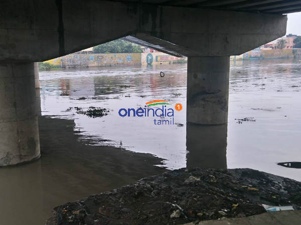 Adayar river flood near Kasi Theator Chennai Adayar river flood near Kasi Theator Chennai