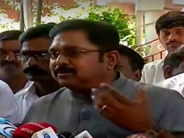 TTV Dinakaran said there is a chance for contest again in the by-elections TTV Dinakaran said there is a chance for contest again in the by-elections