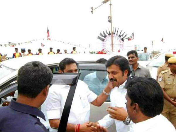 Natham Viswanathan supporters boycott CM Edappadi Function Natham Viswanathan supporters boycott CM Edappadi Function