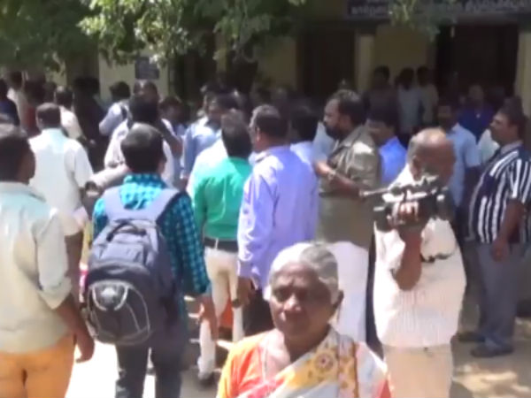 Kathu vatti suicide attempts continues in collector offices Kathu vatti suicide attempts continues in collector offices