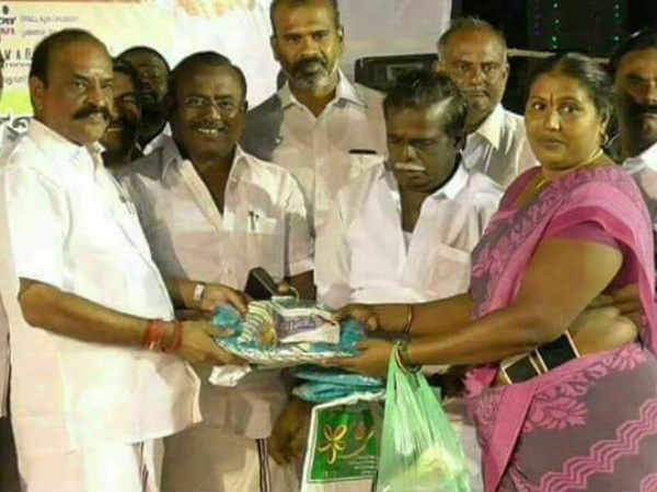 Minister Kadambur Raju gave welfare projects for poor people in TN Minister Kadambur Raju gave welfare projects for poor people in TN