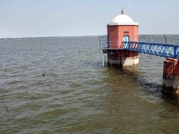 Poondi Lake's water level increases Poondi Lake's water level increases