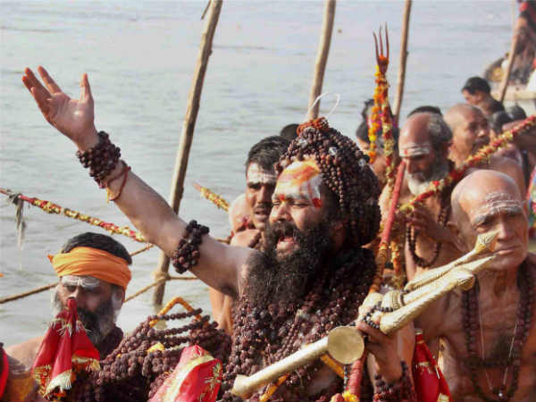 Sadhus Refuse to Take Holy Dip in Ganga Due to Pollution Sadhus Refuse to Take Holy Dip in Ganga Due to Pollution