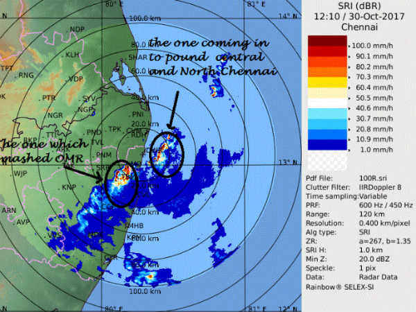 Cloudburst in OMR and southern suburbs of Chennai Cloudburst in OMR and southern suburbs of Chennai