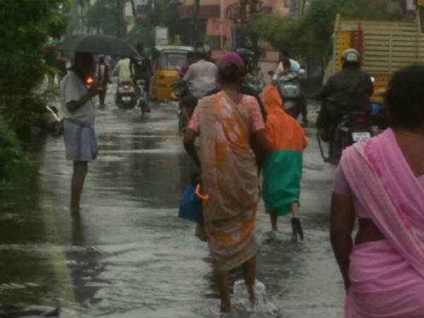 நேற்று பிற்பகலில் மழை