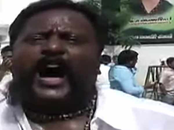 ADMK workers firing crackers and sharing sweets to each ADMK workers firing crackers and sharing sweets to each