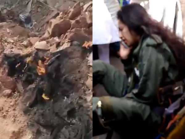 An Indian Air Force trainer aircraft crashed near Hyderabad An Indian Air Force trainer aircraft crashed near Hyderabad
