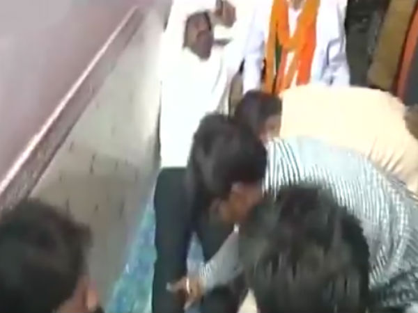A video of UP BJP MLA Nand Gopal Gupta Nandi has gone viral A video of UP BJP MLA Nand Gopal Gupta Nandi has gone viral