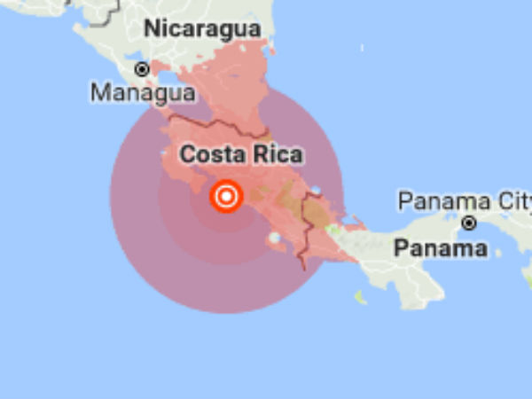 Earthquake hits the pacific coast of Costa Rica it was measured as 6.8 magnitude Earthquake hits the pacific coast of Costa Rica it was measured as 6.8 magnitude