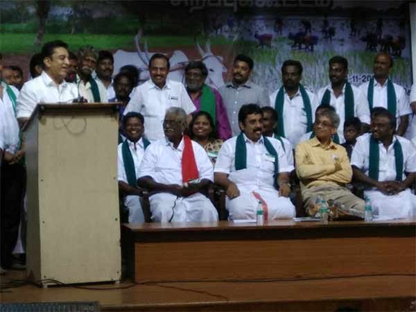 kamal haasan meets Farmers kamal haasan meets Farmers