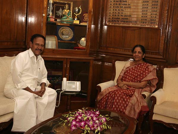 LS Deputy Speaker Thambidurai meets Defence Minister Nirmala Sitharaman LS Deputy Speaker Thambidurai meets Defence Minister Nirmala Sitharaman