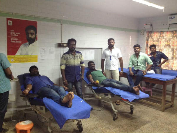 Naam Thamizhar party's blood donation camp Naam Thamizhar party's blood donation camp