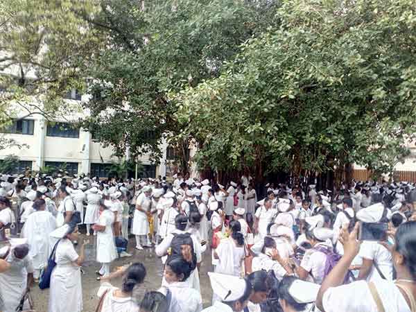 Private Hospitals Nurses Association also supported the Nurses protest in chennai Private Hospitals Nurses Association also supported the Nurses protest in chennai