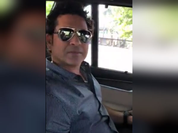Sachin advised people to wear helmet while driving Sachin advised people to wear helmet while driving