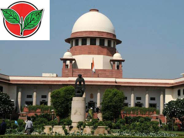 Two Leaves battle: AIADMK files caveat in Supreme court Two Leaves battle: AIADMK files caveat in Supreme court