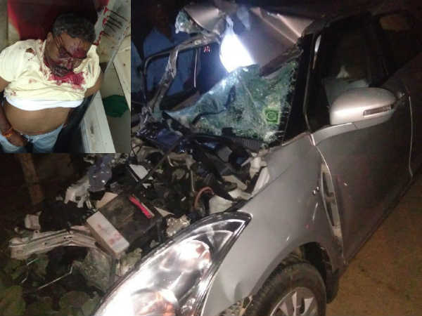 Government bus runovered on a car at Thiruvannamalai one spot dead others injured Government bus runovered on a car at Thiruvannamalai one spot dead others injured