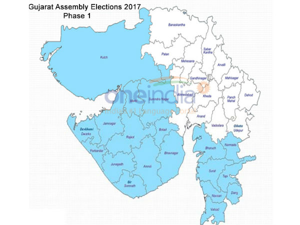 Campaigning for the Gujarat assembly polls ends by today evening Campaigning for the Gujarat assembly polls ends by today evening