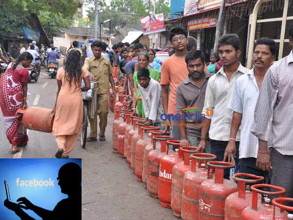 cooking gas booking through social media as been introduced cooking gas booking through social media as been introduced