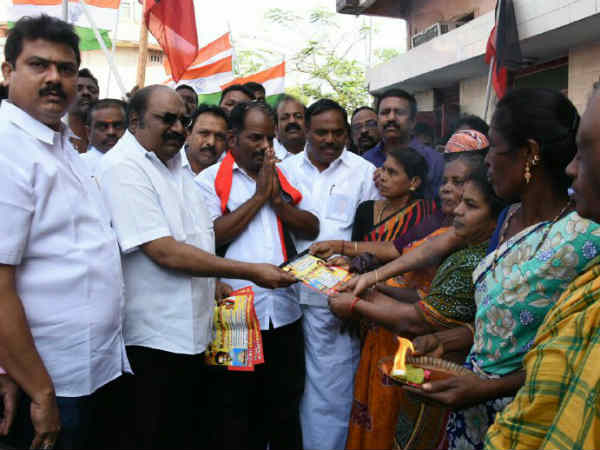 Final Phase of campaigning in RK Nagar byelection in Progress Final Phase of campaigning in RK Nagar byelection in Progress
