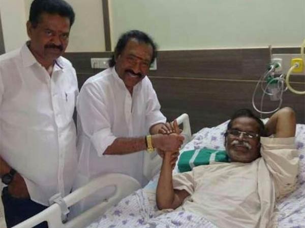 Playback Singer Gangai amaran hospitalised at Coimbatore Playback Singer Gangai amaran hospitalised at Coimbatore