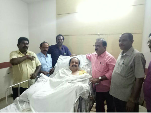 TTV Dinakaran Supporter Pughazhendhi now admitted in Coimbatore Ganga Hospital TTV Dinakaran Supporter Pughazhendhi now admitted in Coimbatore Ganga Hospital