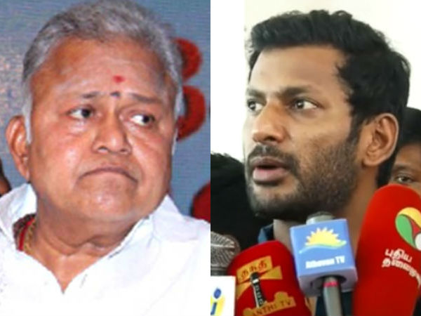 Vishal has given exception from appearing in Radharavi case for next hearings Vishal has given exception from appearing in Radharavi case for next hearings