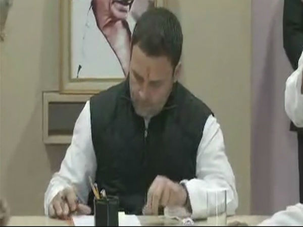 Rahul Gandhi files his Nomination for Congress President poll Rahul Gandhi files his Nomination for Congress President poll