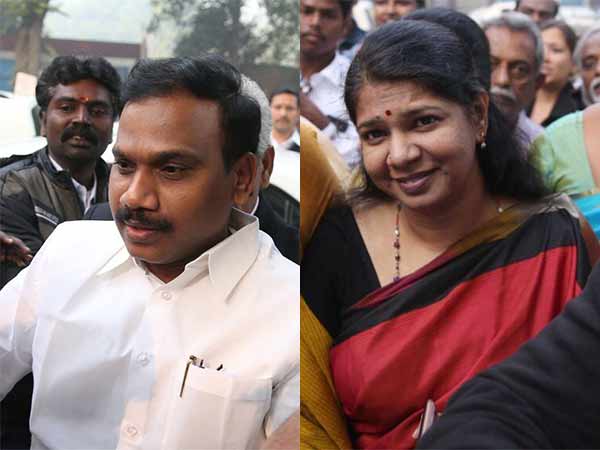 A Rasa and Kanimozhi has been released from the 2G case A Rasa and Kanimozhi has been released from the 2G case