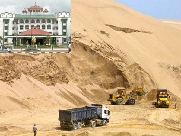 Tamilnadu government appealed against the order to close down sand quarries Tamilnadu government appealed against the order to close down sand quarries