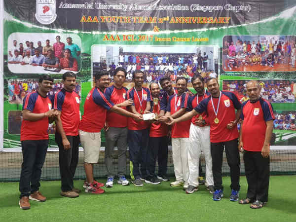 Singapore Annamalai university former students association conducted cricket match Singapore Annamalai university former students association conducted cricket match