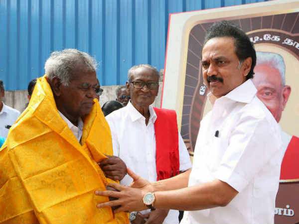 Stalin and TTV Dinakaran wishes Communist Party Leader Nallakannu on his Birthday Stalin and TTV Dinakaran wishes Communist Party Leader Nallakannu on his Birthday