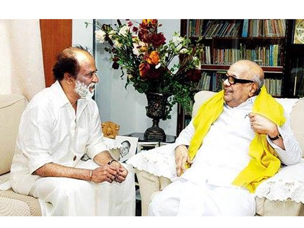 Actor Rajinikanth meets DMK leader Karunanidhi today? Actor Rajinikanth meets DMK leader Karunanidhi today?