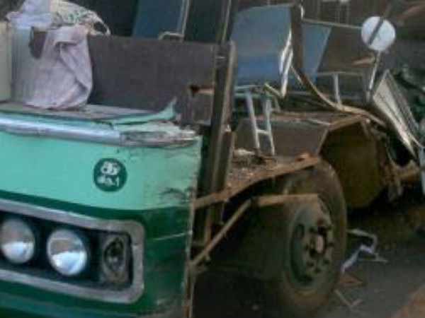 Villupuram Kallakurichi Highway Bus accident Villupuram Kallakurichi Highway Bus accident
