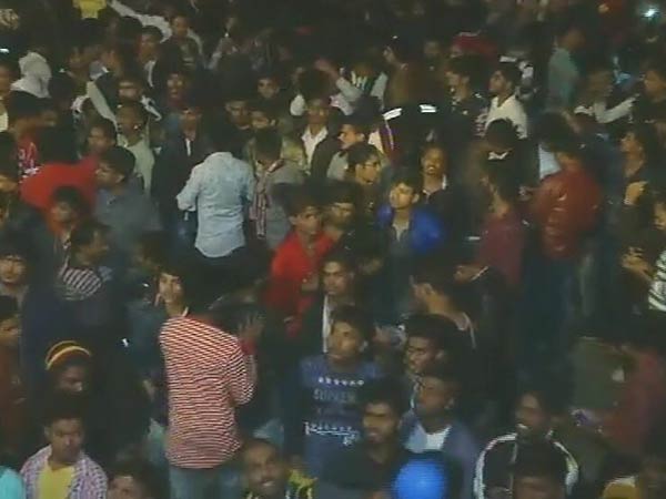 English New year- Youngsters celebrated at midnight English New year- Youngsters celebrated at midnight