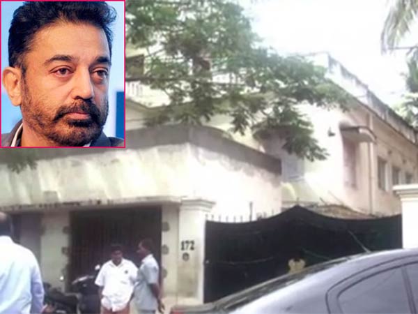 Police protection for Kamal hassan's house Police protection for Kamal hassan's house