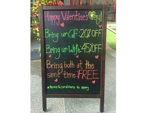 A photo became viral on Social media about valentine's day A photo became viral on Social media about valentine's day