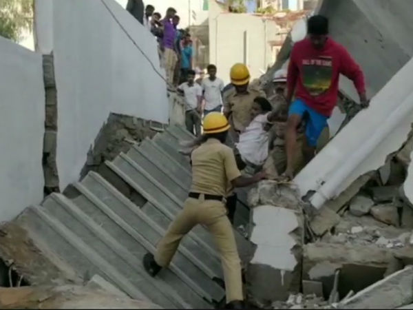 Building collapsed at Sarjapur road in Bengaluru Building collapsed at Sarjapur road in Bengaluru