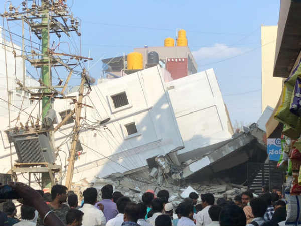 Building collapsed at Sarjapur road in Bengaluru Building collapsed at Sarjapur road in Bengaluru