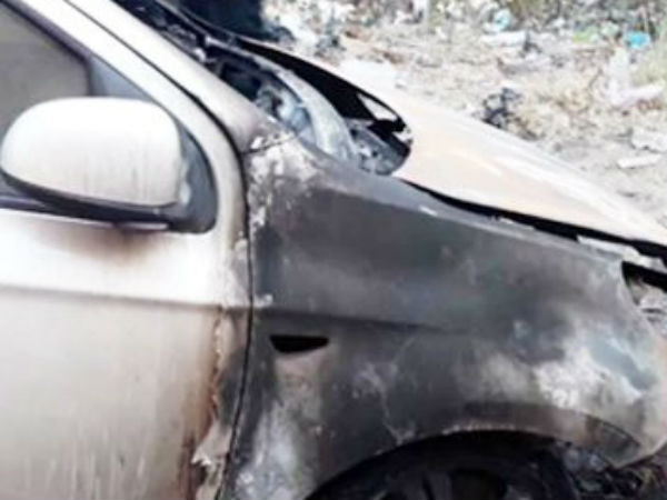 Mother sets fire on Son's car because of her daughter in law travels in that car Mother sets fire on Son's car because of her daughter in law travels in that car