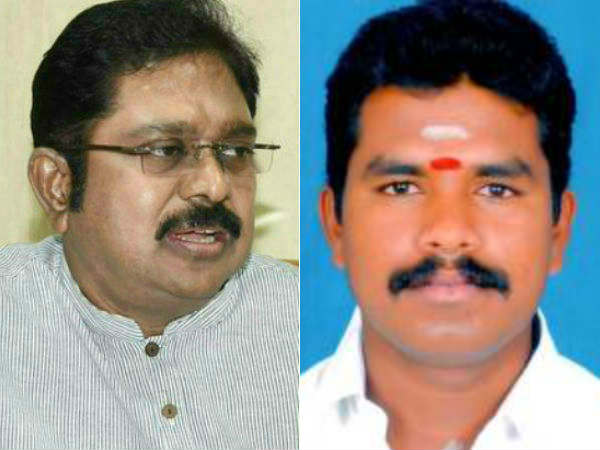 ADMK MLA Prabu meets TTV Dinakaran ADMK MLA Prabu meets TTV Dinakaran
