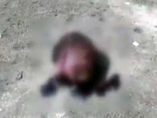 சாலையில் உருண்ட மனித தலை