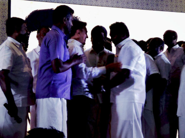 Actor Kamal Hassan meets reporters at Rameswaram Actor Kamal Hassan meets reporters at Rameswaram