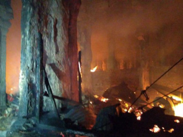 Madurai Temple fire accident Committee starts inspection Madurai Temple fire accident Committee starts inspection