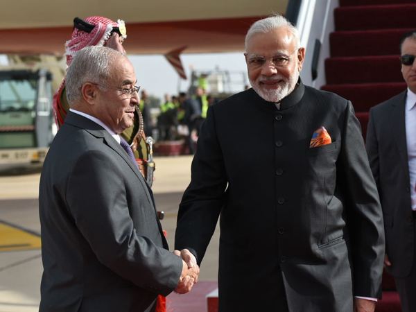 Modi's Palestine visit: PM arrives in Amman Modi's Palestine visit: PM arrives in Amman