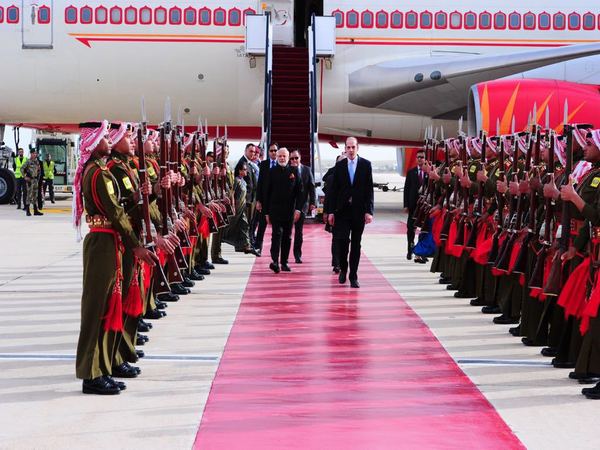 Modi's Palestine visit: PM arrives in Amman Modi's Palestine visit: PM arrives in Amman