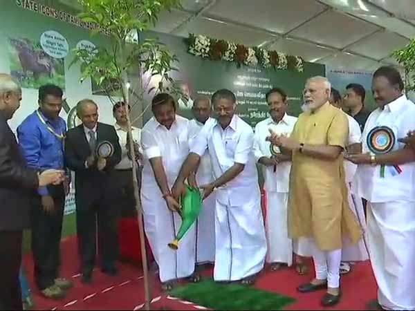 Modi launches seedlings on the eve of Jayalalitha's birth day Modi launches seedlings on the eve of Jayalalitha's birth day