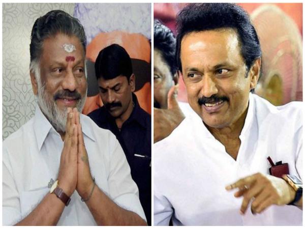 ஸ்டாலினை பார்த்து சிரித்த ஓபிஎஸ்