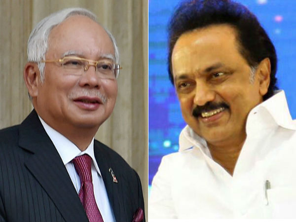 DMK working president Stalin meets Malaysian Prime minister Najib Razak DMK working president Stalin meets Malaysian Prime minister Najib Razak