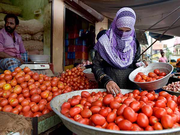 People are happy with Tomato Price in Vegetable markets People are happy with Tomato Price in Vegetable markets