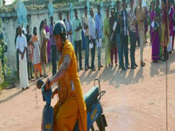 Women are interested in buying licenses for scooty at subsidized prices Women are interested in buying licenses for scooty at subsidized prices
